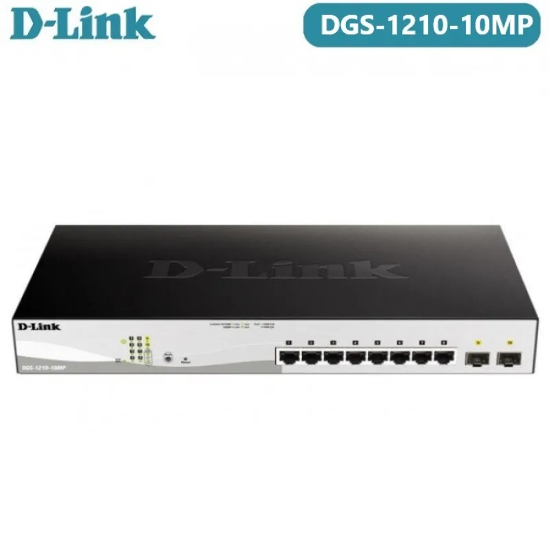 D-Link DGS-1210-10MP 8-Port Gigabit PoE Switch