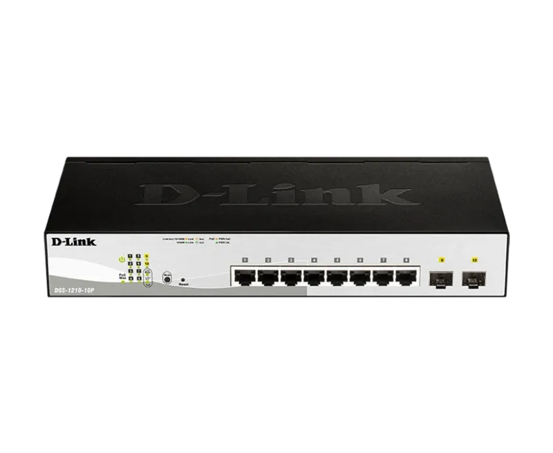 D-Link DGS-1210-10P 10-Port Gigabit Smart Managed PoE Switch