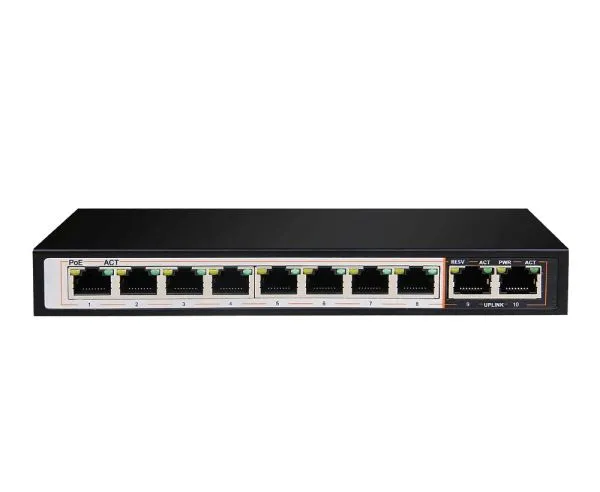 D-Link DGS-F1010P-E 8-Port Gigabit PoE+ Switch